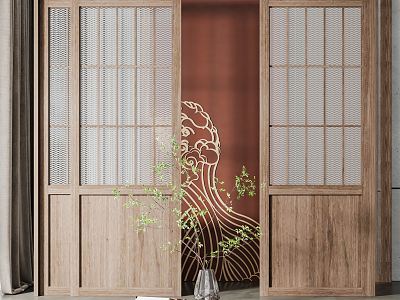 New Chinese-style sliding door model