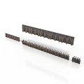 Industrial Metal Nail Strips In Different Lengths With Metal Texture For Construction Fixing