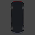 Red Modern Car With Sleek Body Black Wheels And Front Design Features