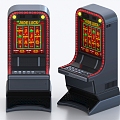 slot machine lottery machine lottery machine game machine 3d model