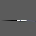 Slender Medical Surgical Instrument With White Handle Black Shaft And Blue Cable