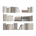 Stacked Assorted Books and Magazines Hardcover Paperback Varied Sizes Collection