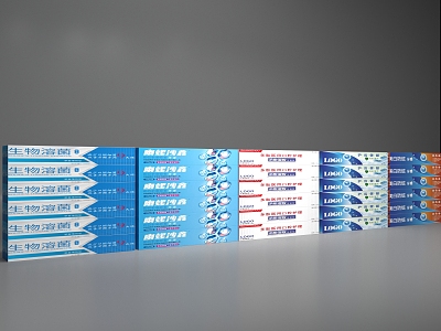 Modern toothpaste model