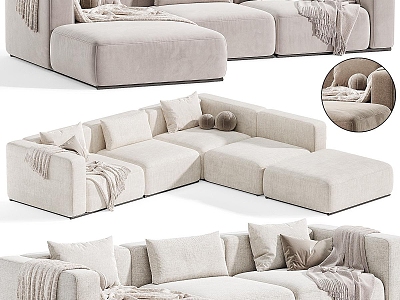 Modern Multiplayer Sofa Corner Sofa model