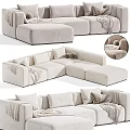 Modern Multiplayer Sofa Corner Sofa 3d model
