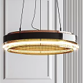 Modern Pendant Lights With Circular And Multi Bulb Designs For Interior Decor 3d model