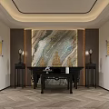Modern Hotel Mahjong Room Interior With Chess Table Chairs And Large Window