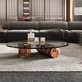 Modern Living Dining Room Interior Design With Red Chandeliers Black Sofa And Red Chair
