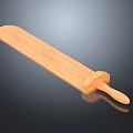 Natural Wooden Long Kitchen Tool With Smooth Handle And Solid Wood Structure