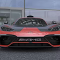 Mercedes AMG ONE High Performance Sports Car With Black And Red Aerodynamic Design Sleek Body