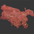 Natural Mineral Formation With Green And Gold Textured Irregular Surface