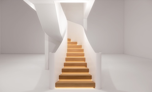 Villa Stairs Spinning Stairs 3d model