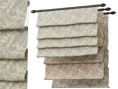 Decorative Patterned Venetian Blinds With Multiple Color Options For Window Coverings 3d model