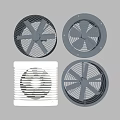 Public Facilities Ventilation Fans With Multiple Designs Shapes And Color Options