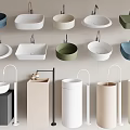 Modern Washbasin Designs With Various Colors And Styles For Bathroom Interiors