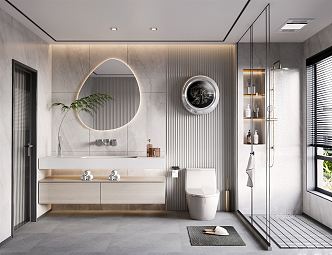 modern bathroom 3d model