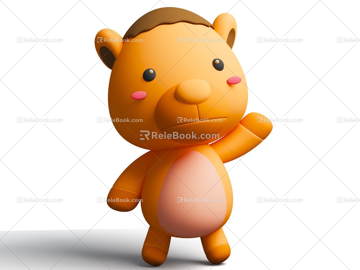 Cartoon IP Character Animal Little Camel Cartoon Style Animal 3d model