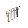 Modern Minimalist Shower Faucets in Gold Silver and Black Contemporary Design