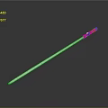 Bright Illuminated LED Light Stick With White Red Glow And Black Top