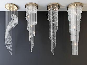 Crystal chandelier 3d model