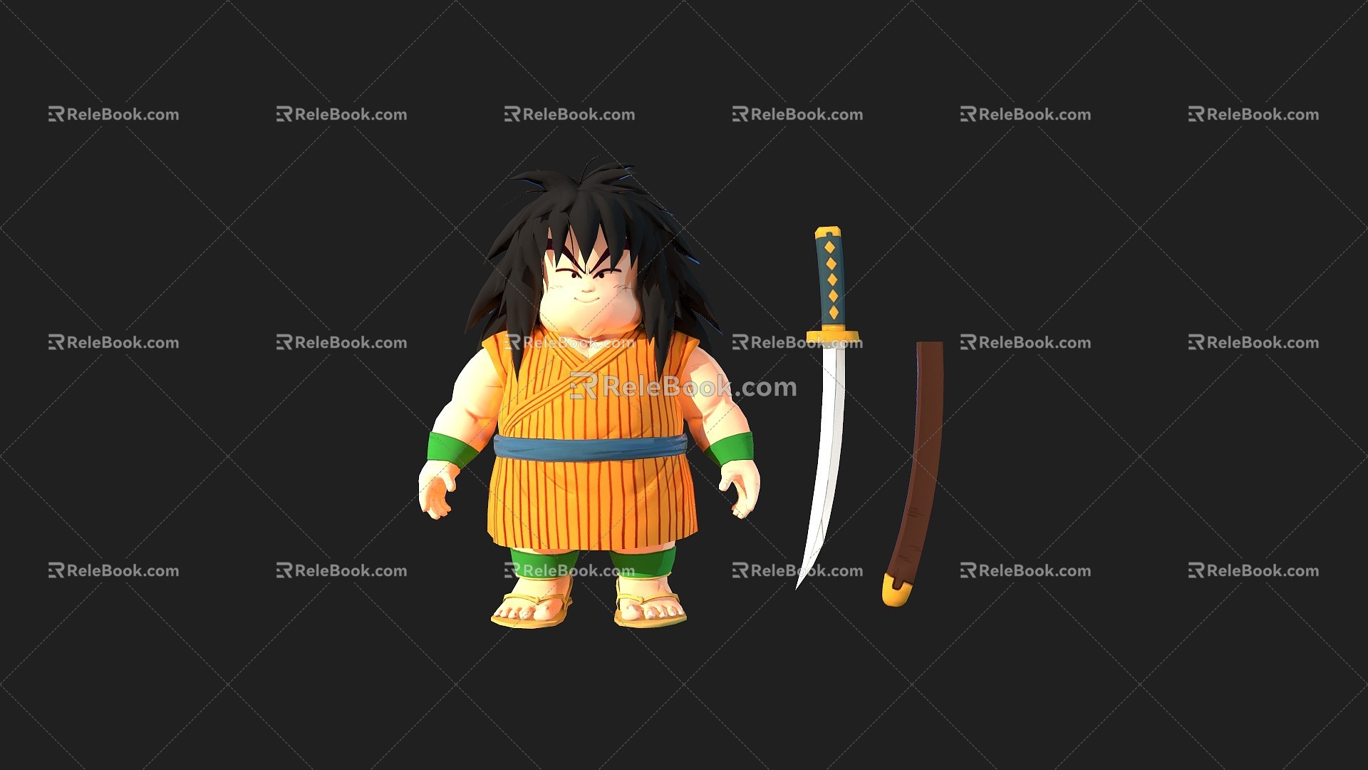 Dragon Ball Saiya Game Characters Anime Characters 3d model