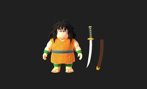 Dragon Ball Saiya Game Characters Anime Characters 3d model