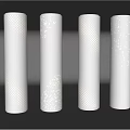 Decorative Column Hollow-out Lamp Column Tooling Shaped Column 3d model