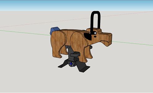 Modern Rocking Horse 3d model