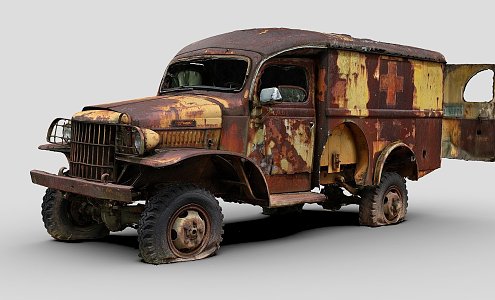 World War II American Ambulance 3d model