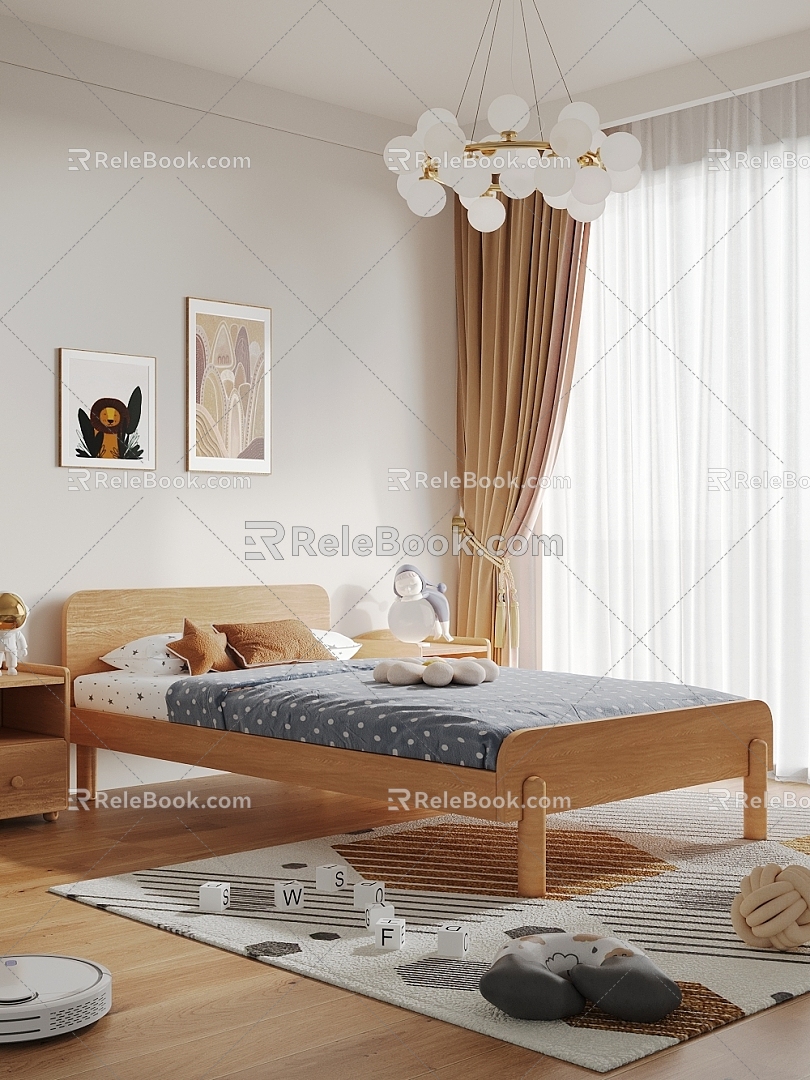 Modern Children's Bed 3d model