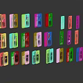Electronic Appliances Smartphones in Various Colors and Different Models Neatly Arranged