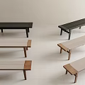 Ancient Style Bench Log Bench Solid Wood Bench Wood Bench Log Bench 3d model