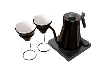 Modern Coffee Supplies Hand Pot Filter Paper Drip 3d model