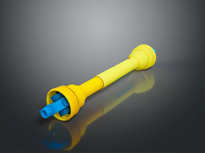 Modern Yellow And Blue Lighting Combination With Stylish Design For Home Interior Spaces 3d model