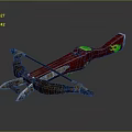 Crossbow Mechanical Crossbow Shift Bow and Arrow Shoot Far Equipment Weapons High-tech Crossbow 3d model