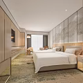 Modern Guest Room Standard 3d model