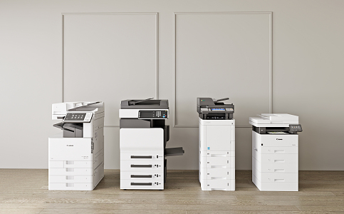 Modern Printers 3d model