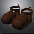 Adorable Animal Shaped Brown Baby Sandals Soft Sole Toddler Summer Footwear