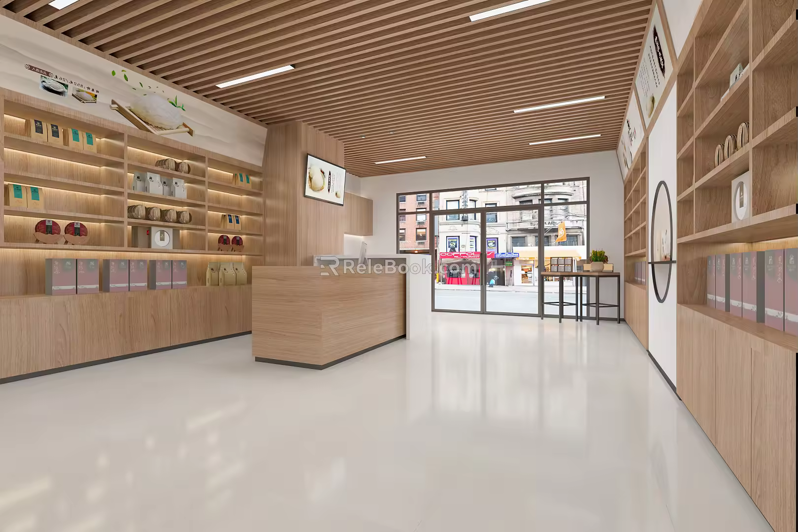 Modern Convenience Storefront 3d model