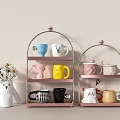 Cup Storage Rack 3d model