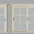 White Frame Casement Windows With Grille Design For Modern Home Interior