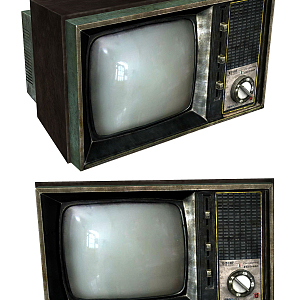 Modern TV Feiyue Brand Transistor Black and White TV 3d model