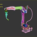 Modern Robot Arm Robot Arm Mechanical Arm Robot Arm Robot Head 3d model