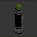 Industrial Device With Green Top Gray Body White Label And Red Base