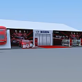 Tobacco and Liquor Store Layout Featuring Shelves With Alcohol and Tobacco Products