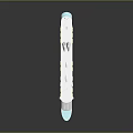 Cartoon Style Cruise Ship Illustration With White Body Blue Bottom And Yellow Windows