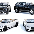 Luxury SUV and Convertible Cars Featuring Black and White Stylish Exterior Designs