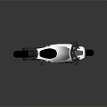 Brutus Modern White And Black Motorcycle With Sleek Futuristic Streamlined Design