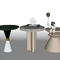 Light Luxury Round Table Side Table Corner Table Coffee Table Side Table Ornaments Spaceman Coffee Table Decorative Table 3d model