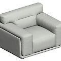 Single sofa single chair leisure chair 3d model